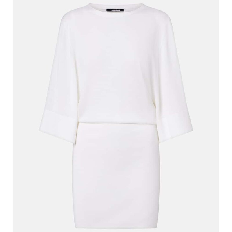 Jacquemus Mananco wool and silk minidress