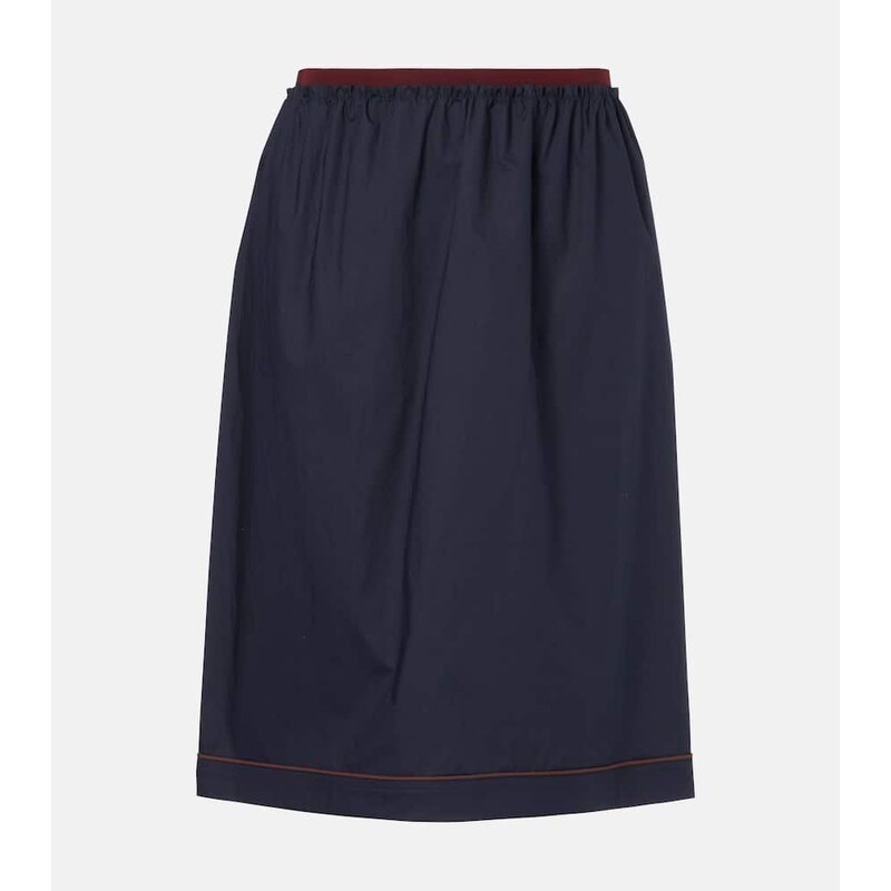 Plan C Cotton midi skirt