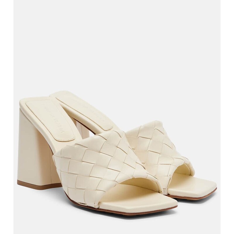 Bottega Veneta Parco 90 Intrecciato leather mules