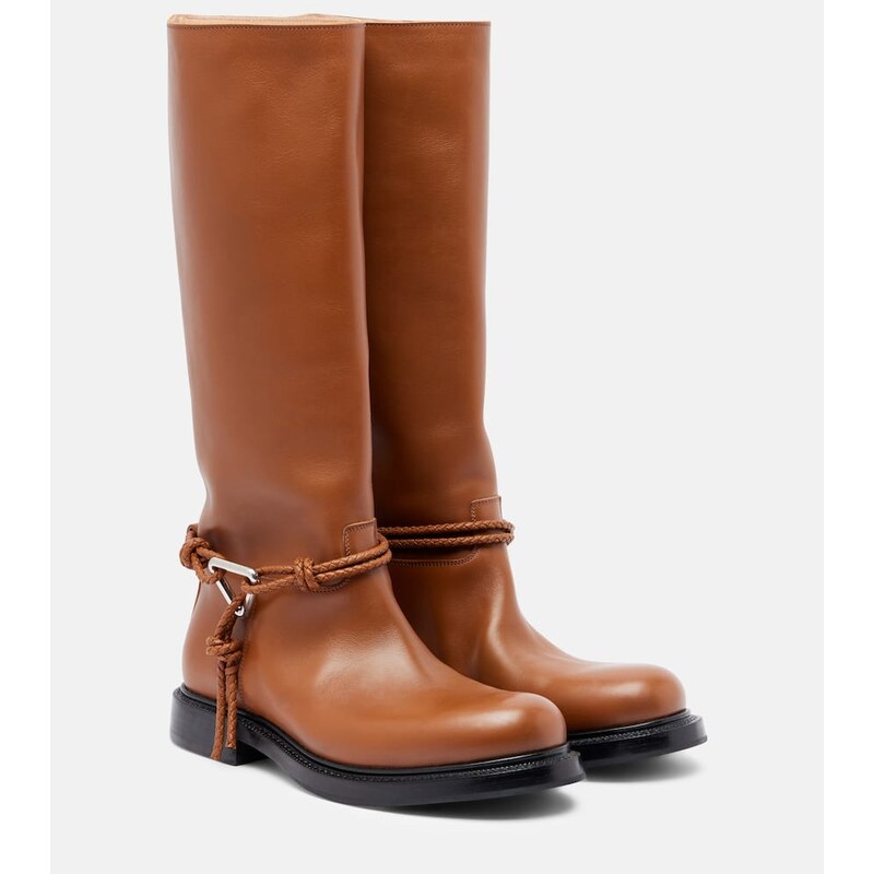 Bottega Veneta James leather knee-high boots