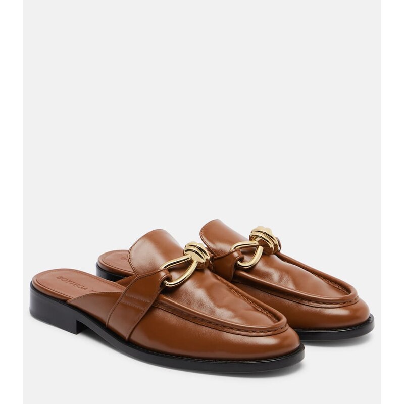 Bottega Veneta Astaire Knot leather mules
