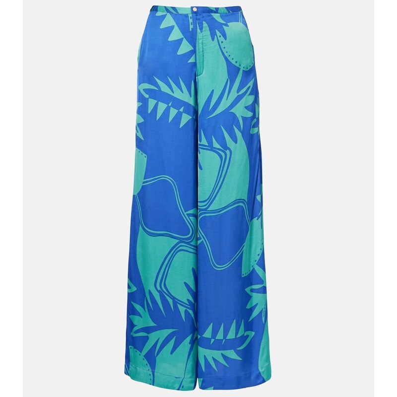Poupette St Barth Clea printed wide-leg pants