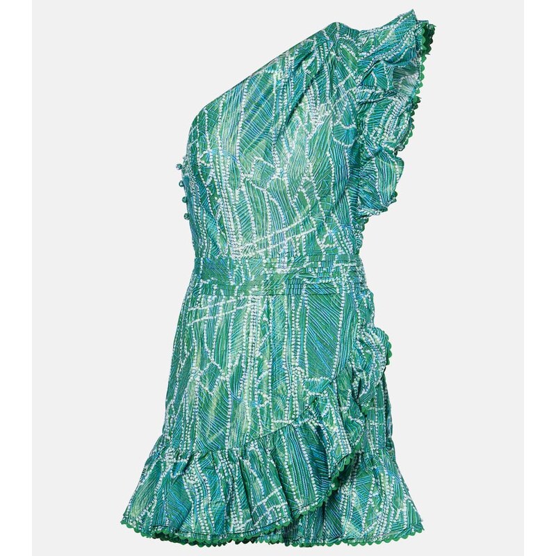 Poupette St Barth Corinne printed cotton-blend minidress