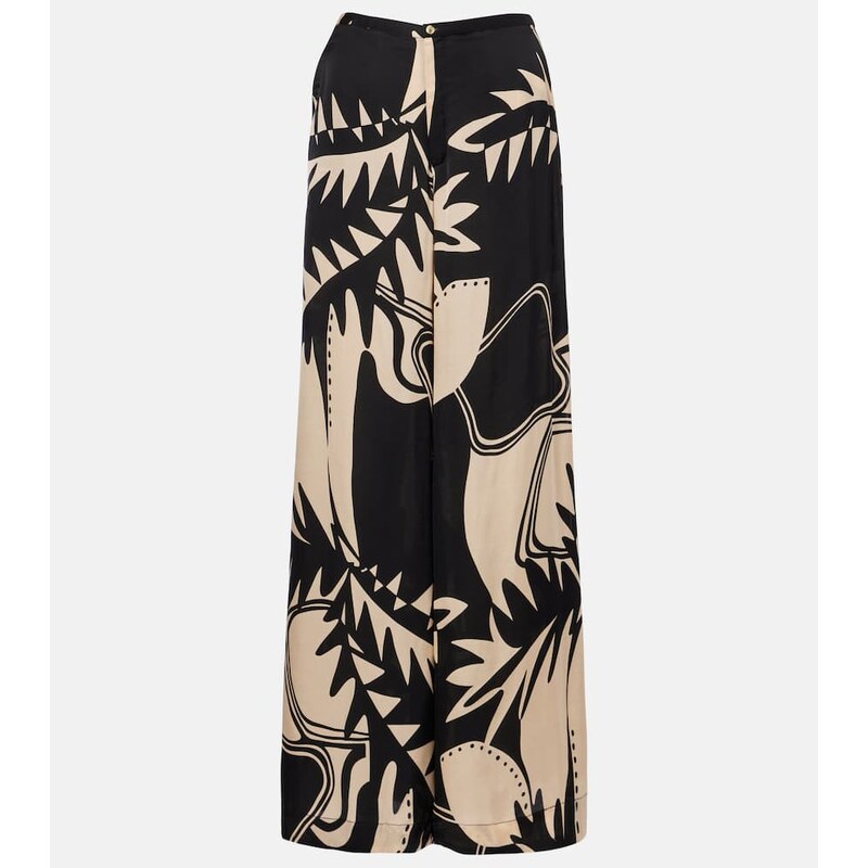 Poupette St Barth Clea printed wide-leg pants