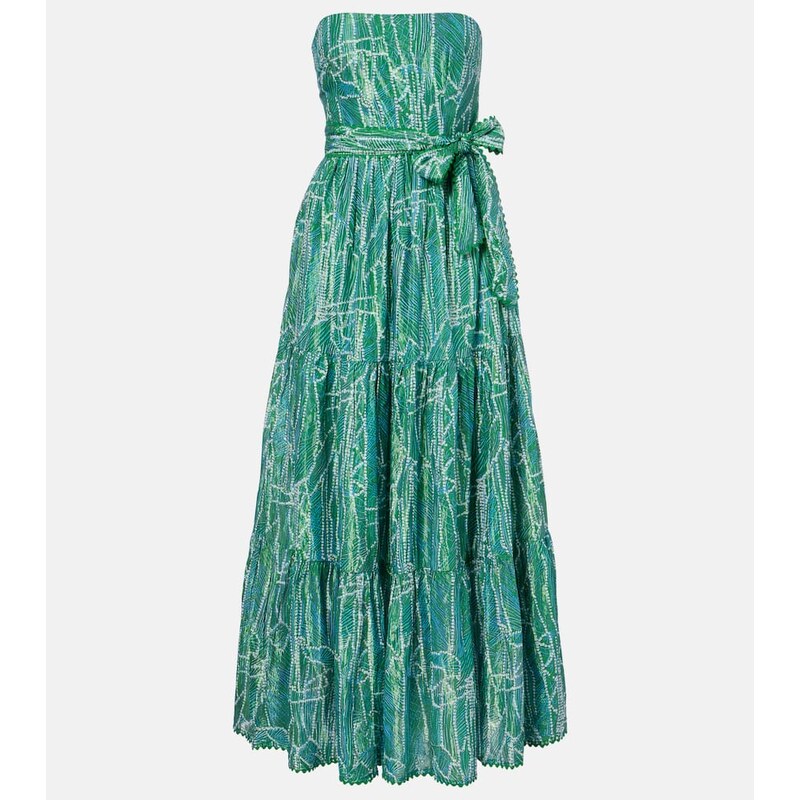 Poupette St Barth Thelma printed cotton-blend maxi dress
