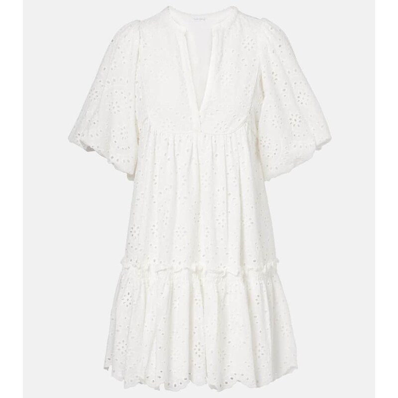 Poupette St Barth Cruz broderie anglaise cotton minidress
