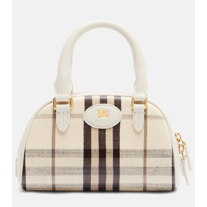 Burberry Highlands Small canvas top-handle bag