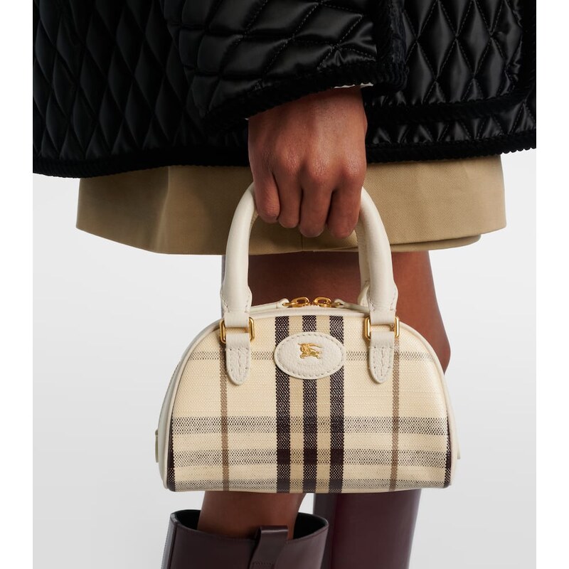 Burberry Highlands Small canvas top-handle bag