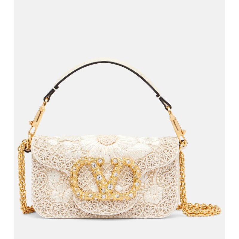 Valentino Garavani LocÃ² Small embellished shoulder bag