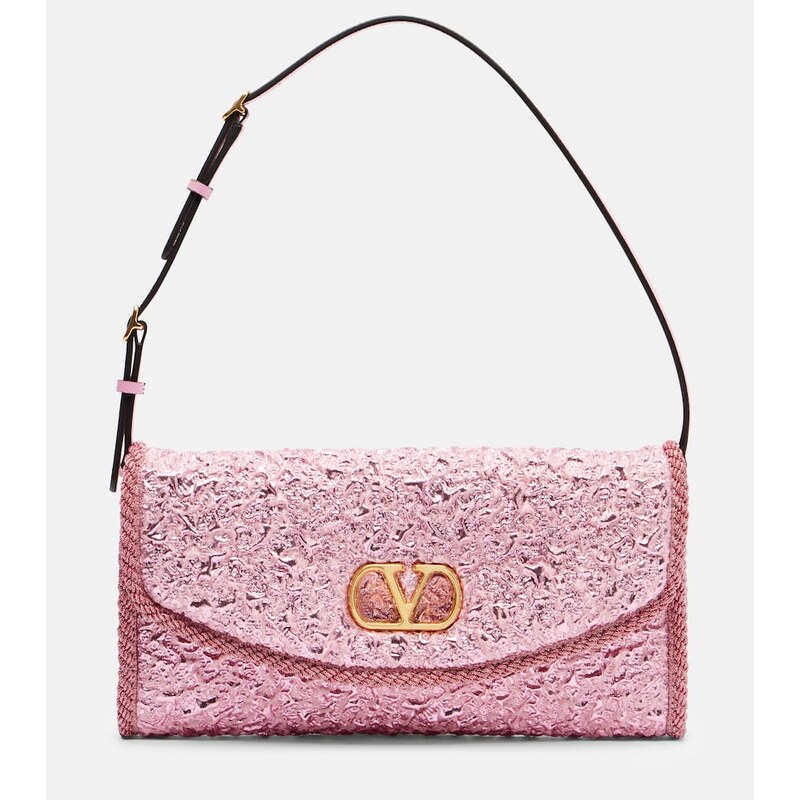 Valentino Garavani DeVain Small cloquÃ jacquard shoulder bag