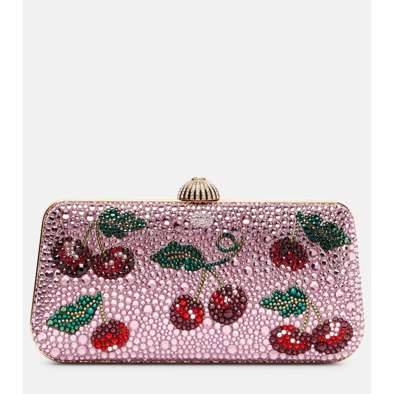 Valentino Garavani Carry Secrets Cherryfic embellished clutch