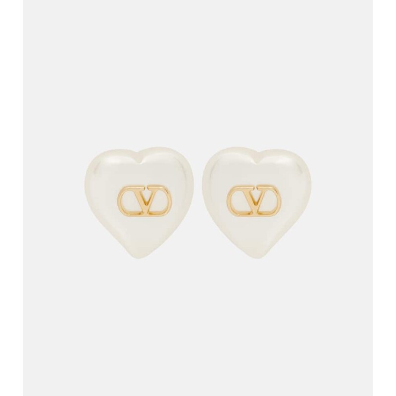 Valentino VLogo faux pearl earrings