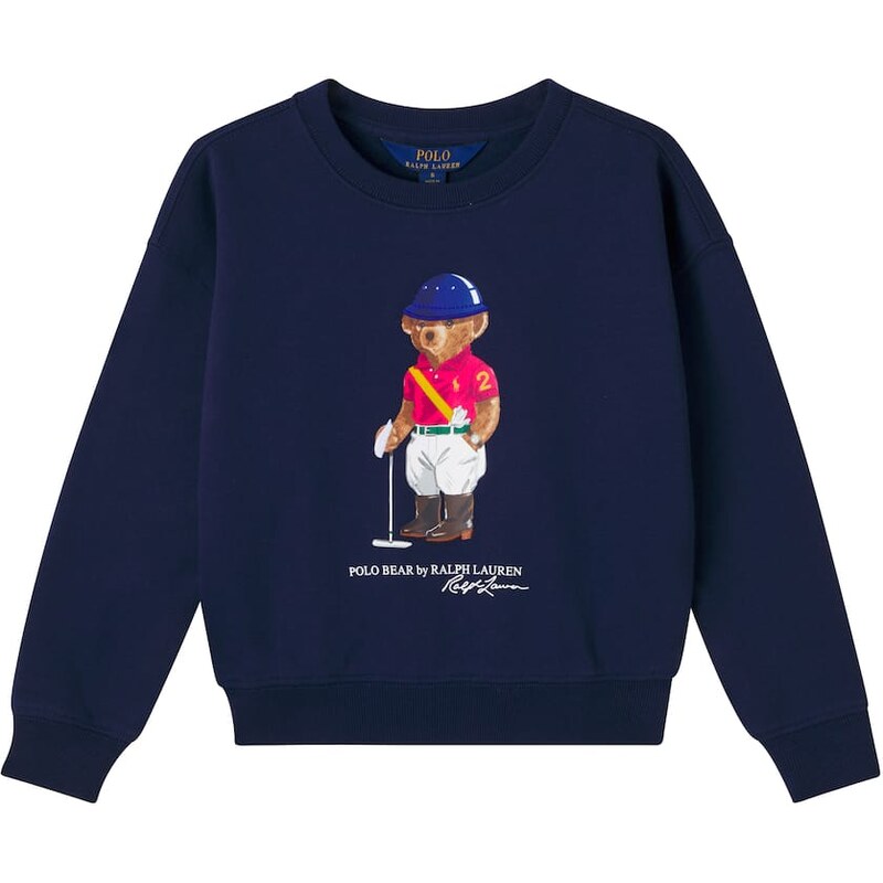 Polo Ralph Lauren Kids Polo Bear cotton-blend sweatshirt