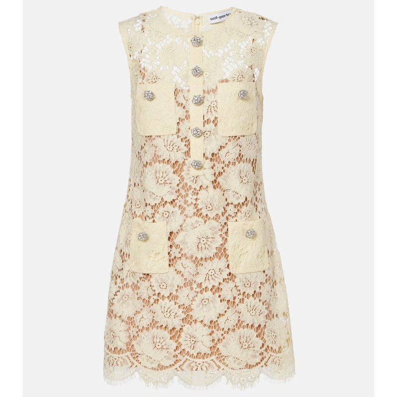 Self-Portrait Lace minidress