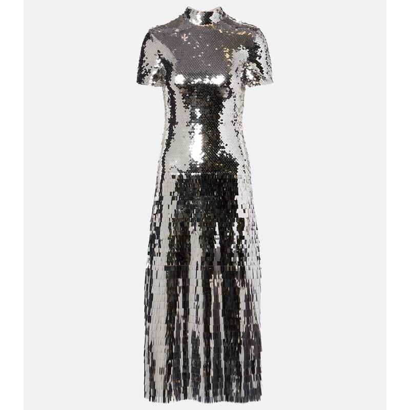 Self-Portrait Sequined midi dress