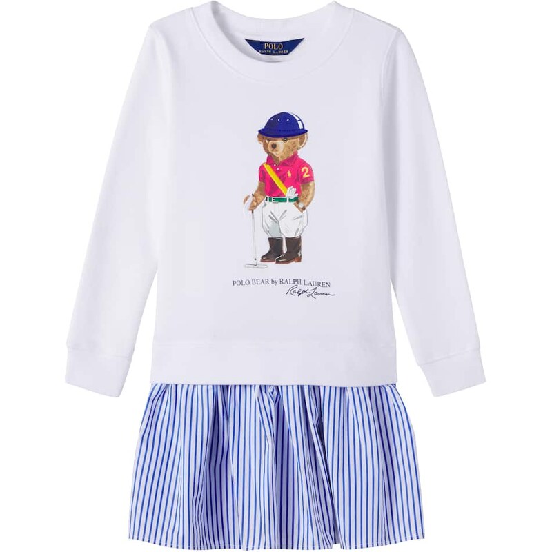Polo Ralph Lauren Kids Polo Bear paneled dress