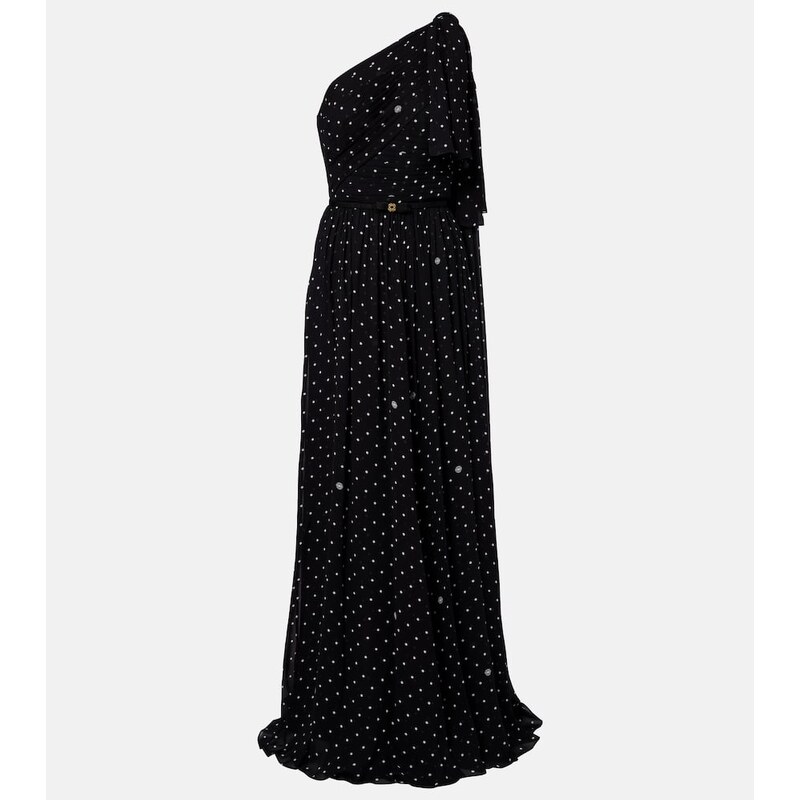 Elie Saab Polka-dot one-shoulder gown