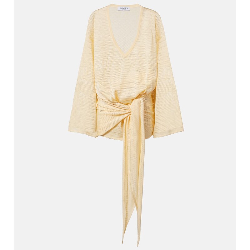 The Attico Open-knit minidress