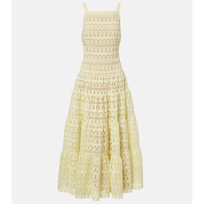 Elie Saab MacramÃ midi dress