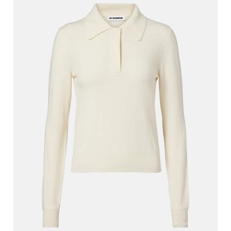 Jil Sander Virgin wool polo sweater