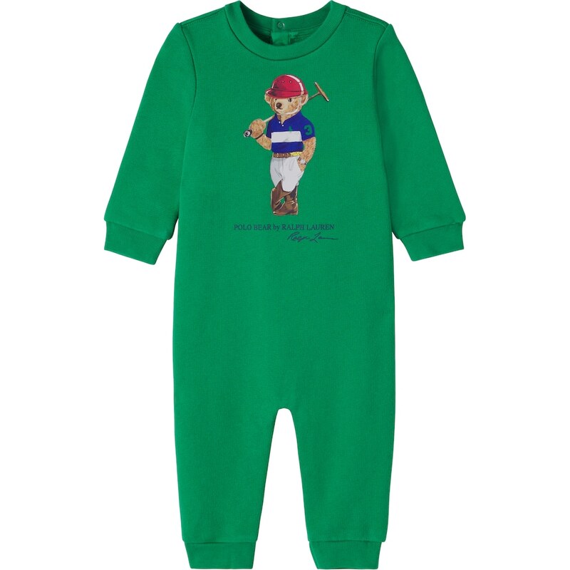 Polo Ralph Lauren Kids Baby Polo Bear printed cotton-blend