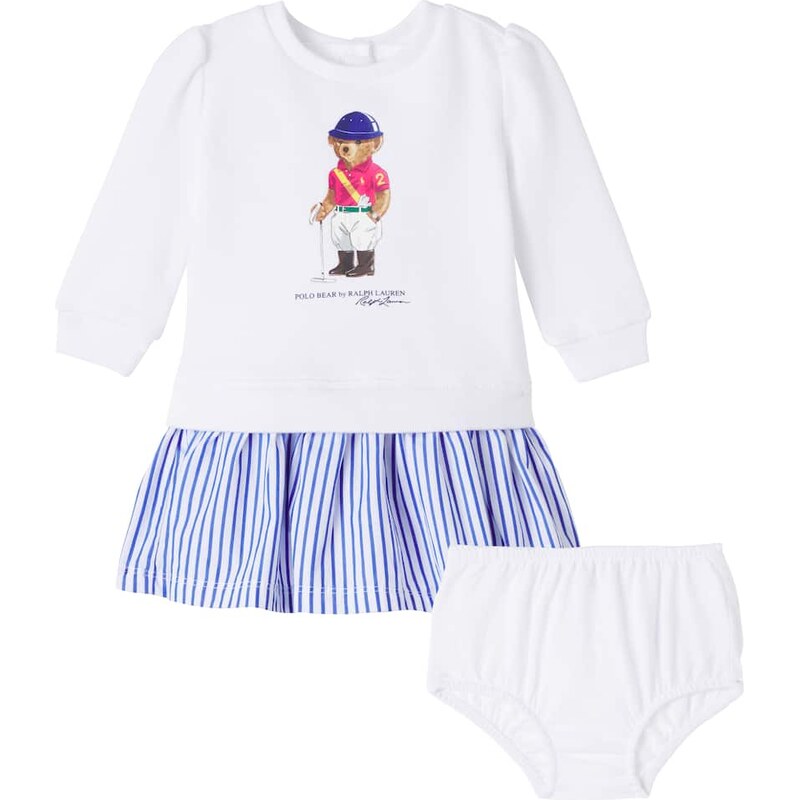 Polo Ralph Lauren Kids Baby Polo Bear bloomers and dress set