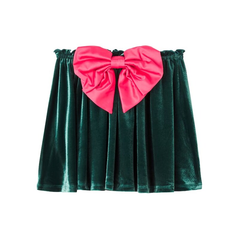 Konges Slojd Konges SlÃ¸jd Bow-detail velvet skirt