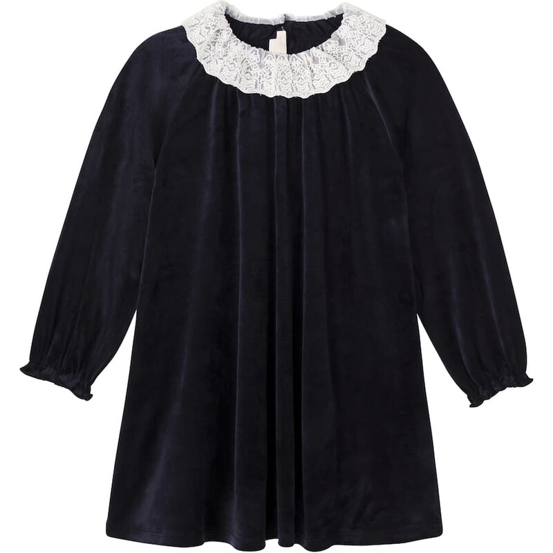 Konges Slojd Konges SlÃ¸jd Lace-trimmed velvet dress
