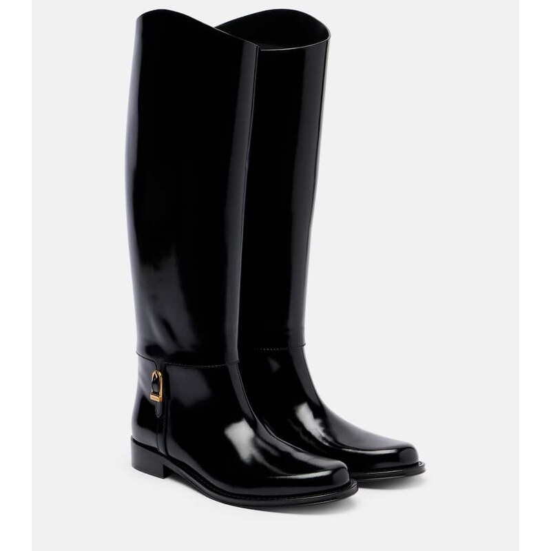 Saint Laurent Julia leather knee-high boots