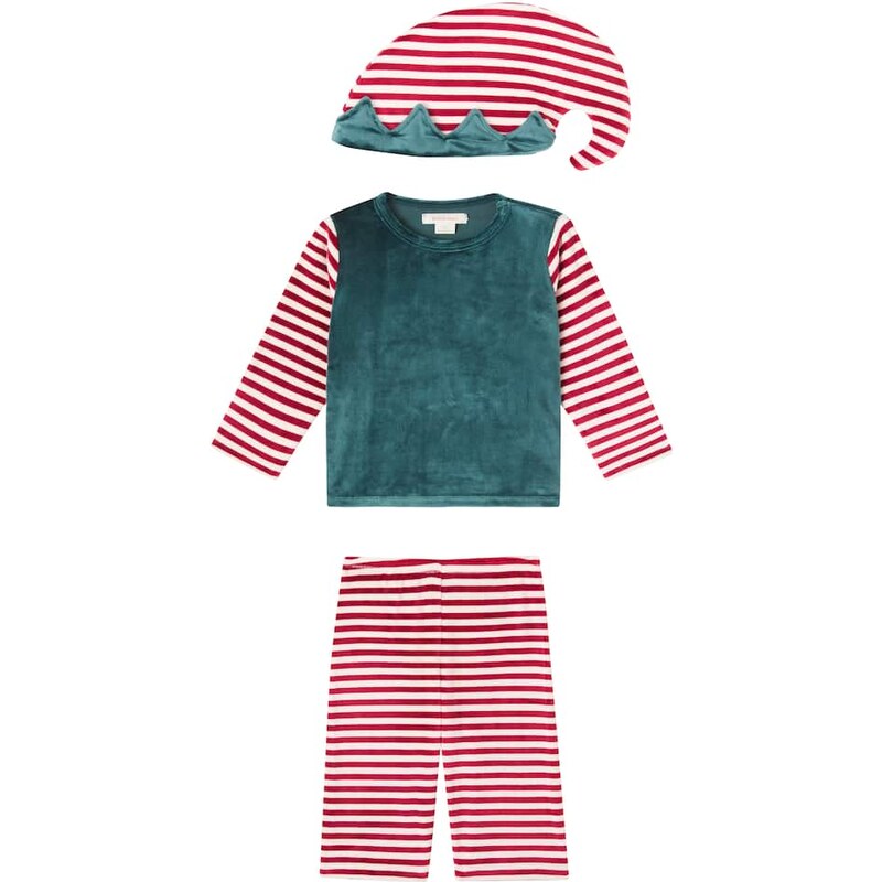 Konges Slojd Konges SlÃ¸jd Striped velvet top, pants, and hat