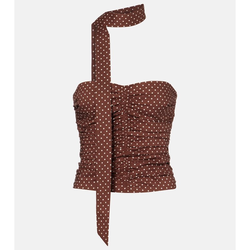 Posse Edie polka-dot top