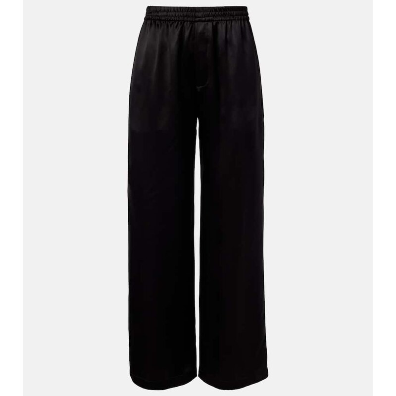 Saint Laurent Silk satin straight pants