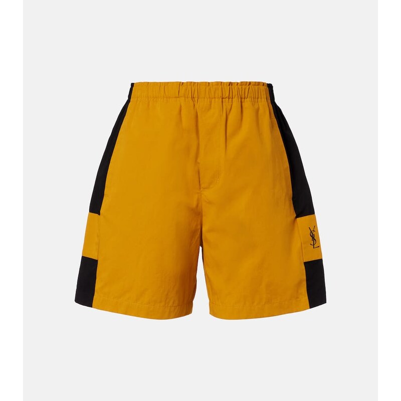 Saint Laurent Cassandre cotton Bermuda shorts