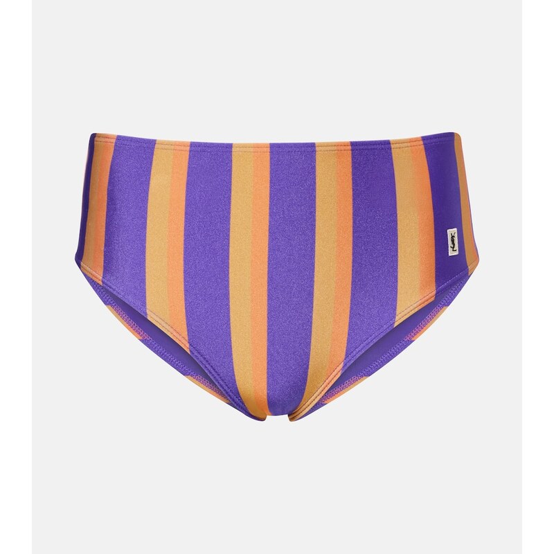Saint Laurent Striped bikini bottoms