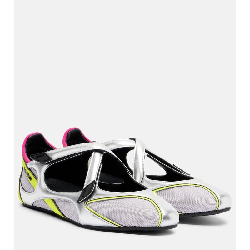 The Attico Floor01 metallic ballet flats