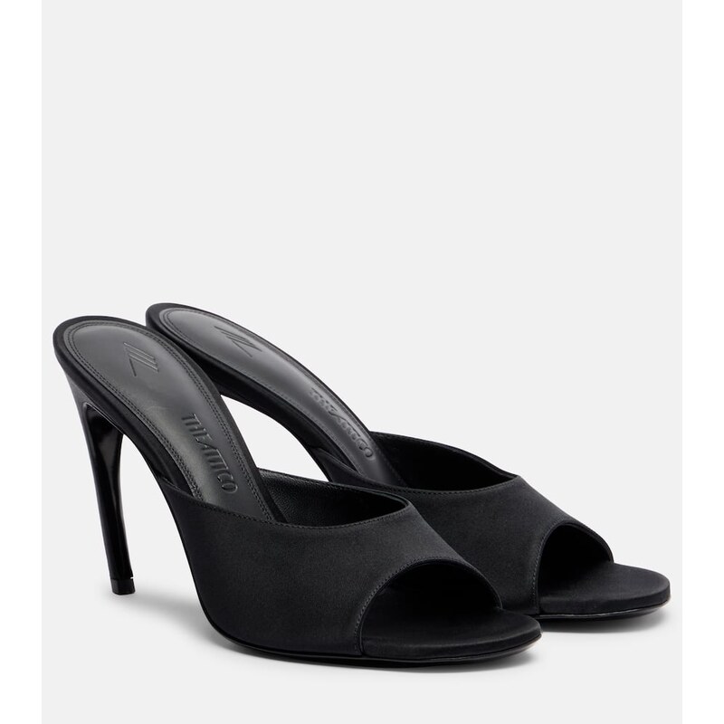 The Attico Betta satin mules