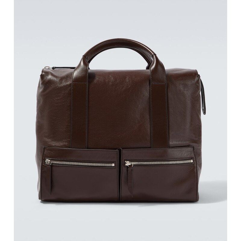Métier Racer 40 leather duffel bag