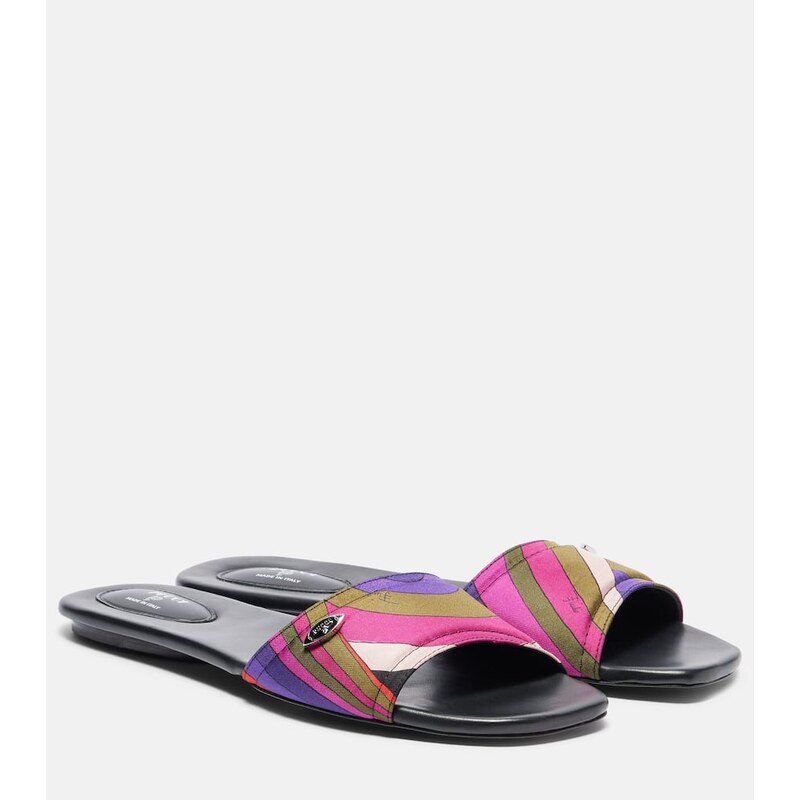 Pucci Yummy Iride silk slides