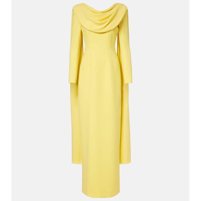 Emilia Wickstead Zaira draped crÃªpe gown