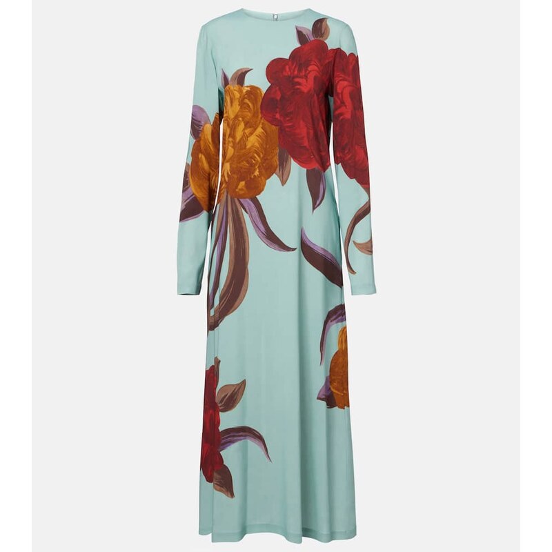 La DoubleJ Swing floral midi dress