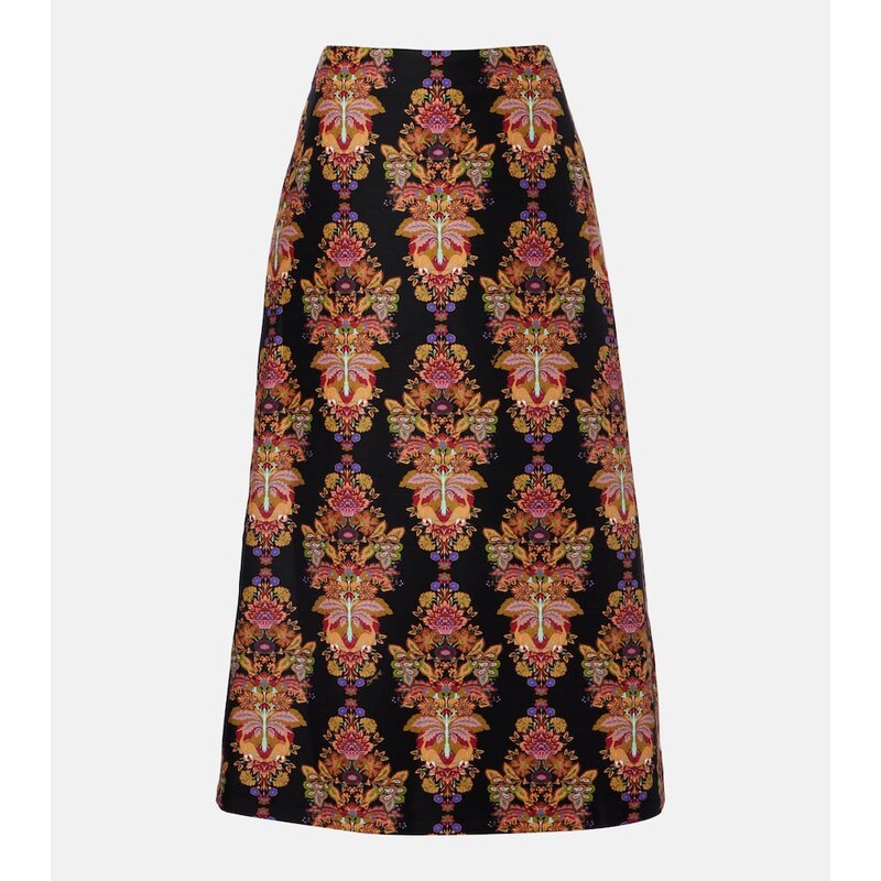 La DoubleJ Cornucopia wool-blend midi skirt