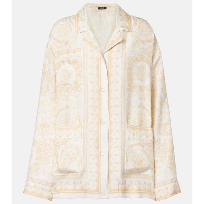 Versace Barocco silk twill shirt