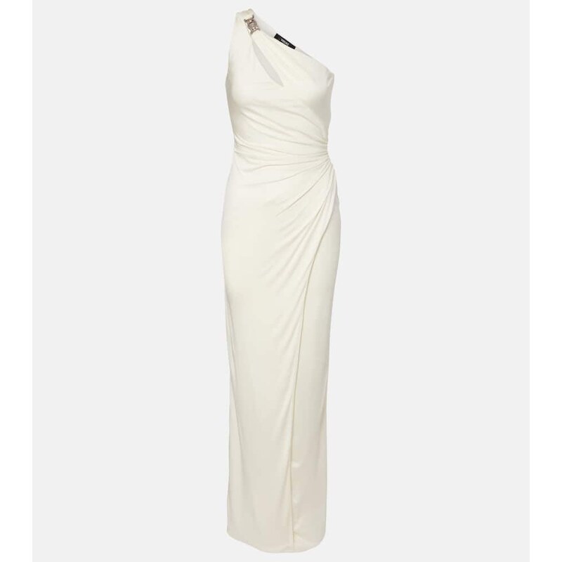 Versace Medusa 95 gathered jersey gown
