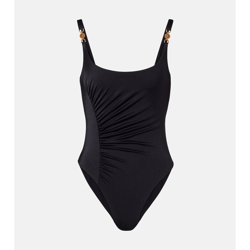 Versace Medusa 95 gathered swimsuit