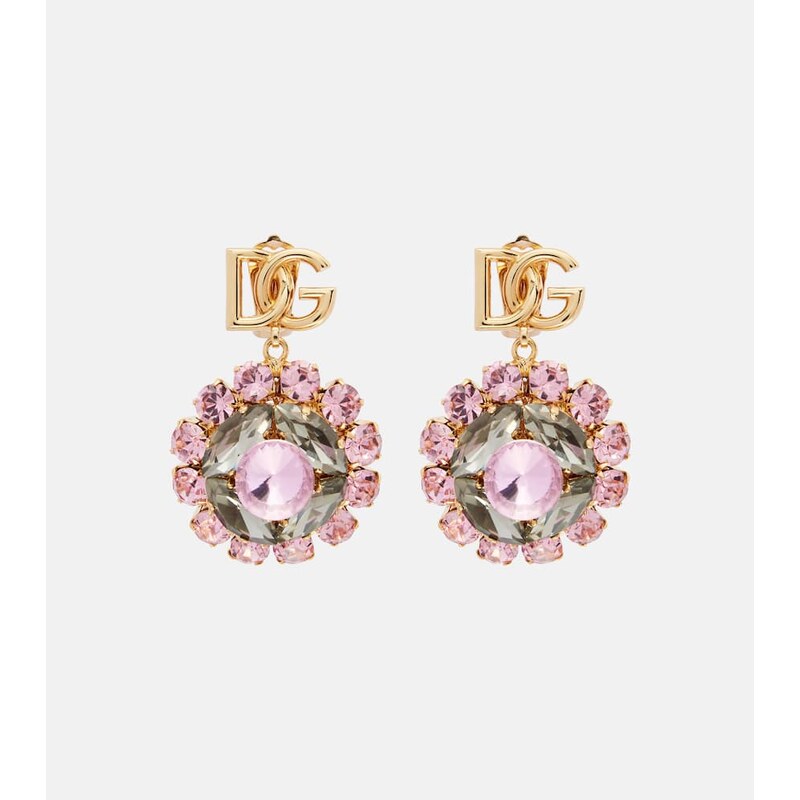 Dolce&Gabbana Re-Edition DG embellished clip-on earrings