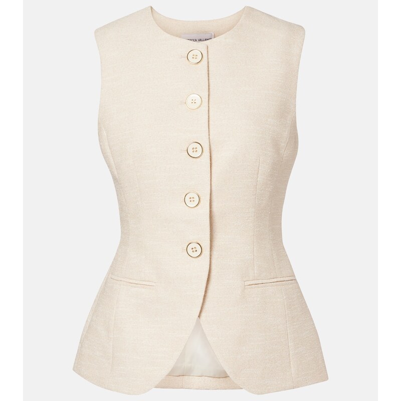 Rebecca Vallance Winnie tweed vest