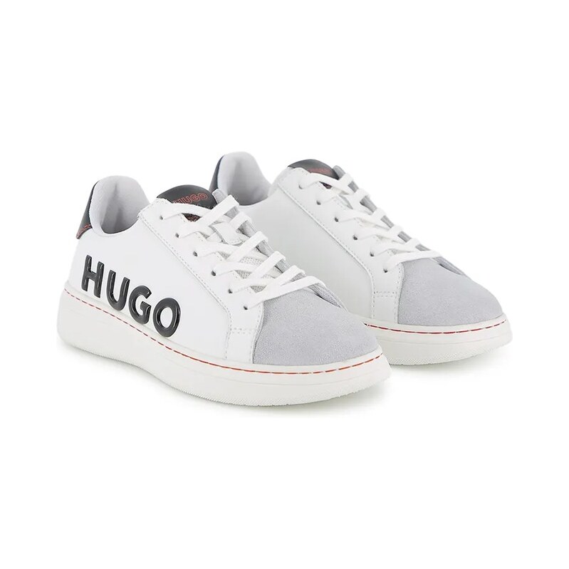 HUGO Dětské kožené tenisky HUGO