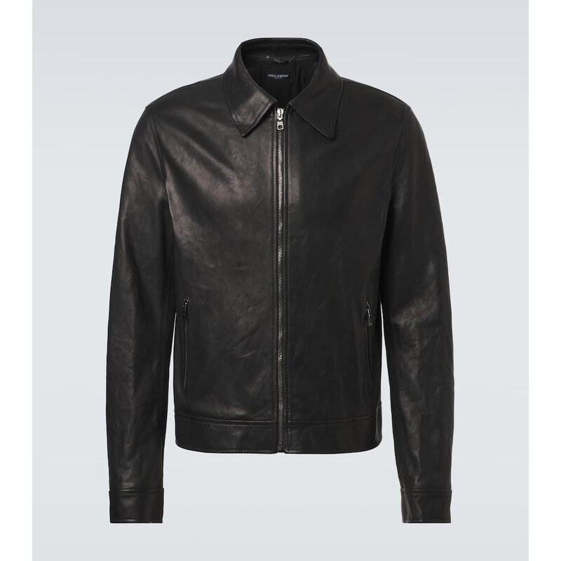 Dolce&Gabbana Leather blouson jacket