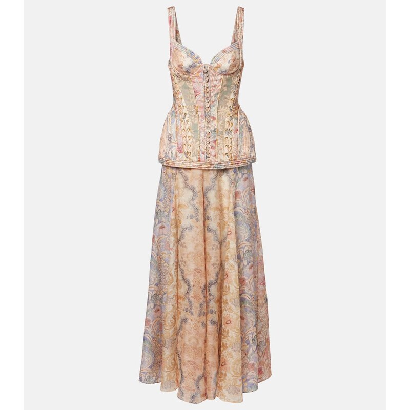 Zimmermann Rebellion floral linen gown