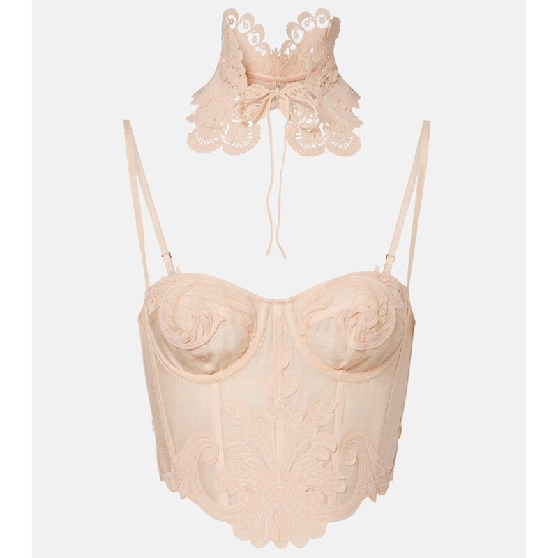 Zimmermann Rebellion Filigree bustier and choker set